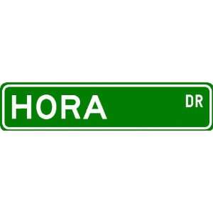  HORA Street Sign ~ Personalized Family Lastname Sign 