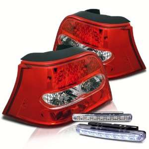  Eautolight 99 06 Vw Golf LED Tail Lights+led Bumper Fog 