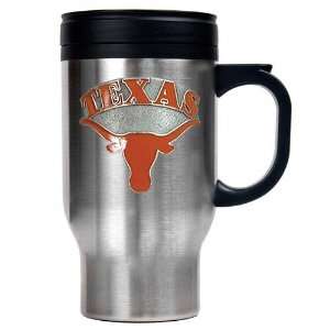  Texas Longhorns 16oz Stainless Steel Travel Mug Sports 