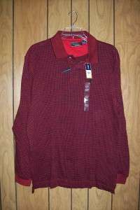Men Payne Stewart Legacy Polo Shirt NWT L Moisture Red  