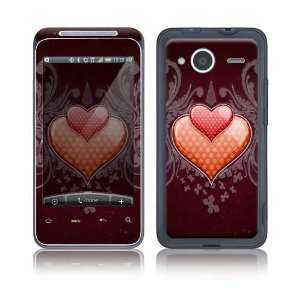  HTC Evo Shift 4G Skin Decal Sticker   Double Hearts 