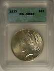 1923 Peace Silver Dollar MS 63 ICG  