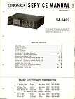 Optonica Original SA 5407 Receiver Service Manual.