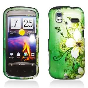   Butterfly Design Crystal Hard Skin Case Cover for HTC AMAZE (2D image