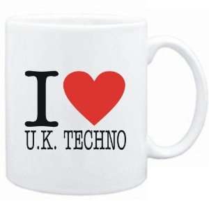  Mug White  I LOVE U.K. Techno  Music: Sports & Outdoors