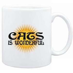  Mug White  Cats is wonderful  Hobbies