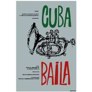  11x 14 Poster.  ICAIC  Cuba Baila Poster. Decor with 