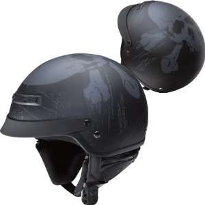  Z1R Nomad Marauder Half Helmet Medium  Black: Automotive