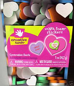 Creative Hands Conversation Hearts Foam Sticker Bucket  