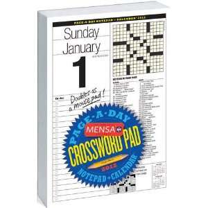 Mensa Crossword Page A Day Notepad 2012 Desk Calendar 