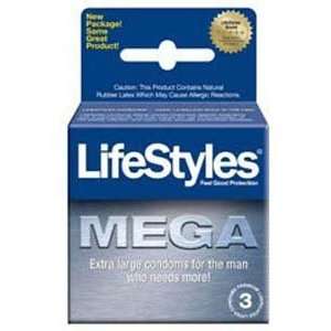  Lifestyles Mega Xl Condoms 3 Pk Beauty