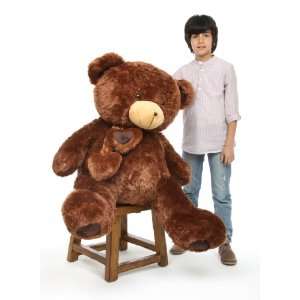  Lucky Hugs 45 Big Chestnut Brown Cuddly Love Teddy Bear 