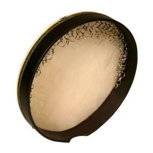  Frame Drum with Rings, Mazhar, 45cm Musical Instruments