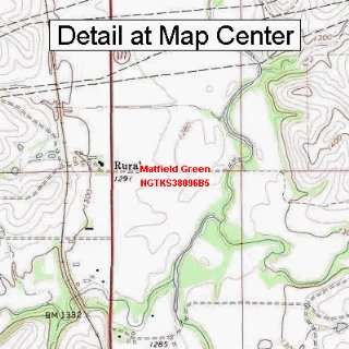  USGS Topographic Quadrangle Map   Matfield Green, Kansas 