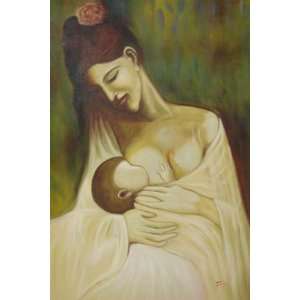   inch Pablo Ruiz Picasso Oil Painting Repro Maternity