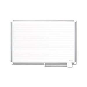  MasterVision Ruled Planning Board, 48x72, White/Silver 