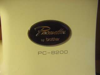 BROTHER PACESETTER PC 8200 SEWING/EMBROIDERY MACHINE. THIS MACHINE IS 