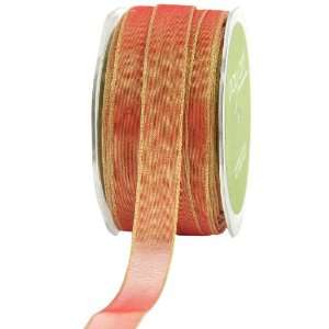   Inch Wide Ribbon, Red Iridescent Metallic Arts, Crafts & Sewing