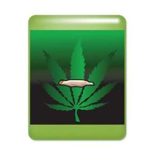    iPad Case Key Lime Marijuana Joint and Leaf 