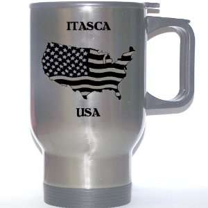  US Flag   Itasca, Illinois (IL) Stainless Steel Mug 
