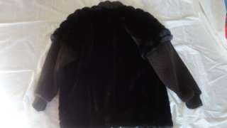 RETRO New Faux Mink Fur Vtg Womens Jordache Coat L jacket  