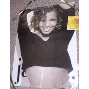 JANET JACKSON SIGNED AUTOGRAPHED VINTAGE POSTER WITH COA