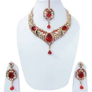   Earring Maang Tikka Traditional Wedding Polki Jewelry India Jewelry