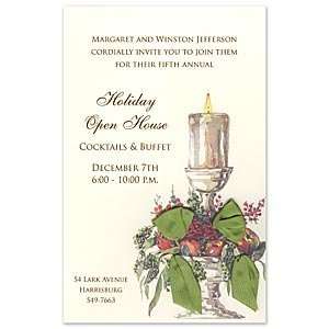   Candle Invitation Moving Party Invitations