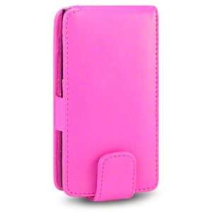  NOKIA LUMIA 800 / N9 PU LEATHER FLIP CASE   HOT PINK, WITH 