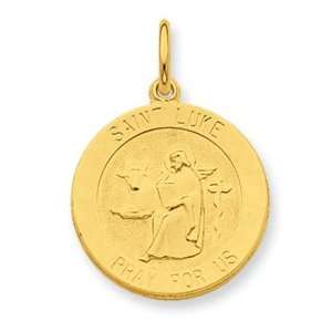   plated Sterling Silver Saint Luke Medal Pendant   JewelryWeb: Jewelry