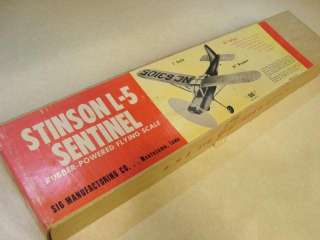 SIG STINSON L 5 SENTINEL MODEL AIRPLANE KIT ** 34 wingspan   KIT 