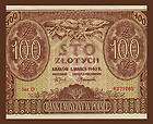   Banknote of POLAND 1940   Flying ANGEL   View of BANK   Pick 97   AU