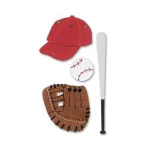 Jolees Boutique Dimensional Leatherette Sticker   Baseball Baseball