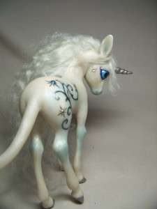 Silver Snow horse pony OOAK fairy UNICORN Kate Sjoberg  