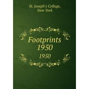  Footprints. 1950 New York St. Josephs College Books