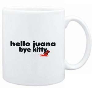  Mug White  Hello Juana bye kitty  Female Names Sports 