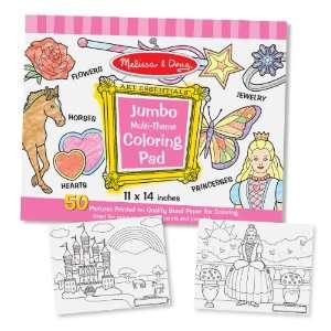  Melissa & Doug Jumbo Coloring Pad   Pink Toys & Games
