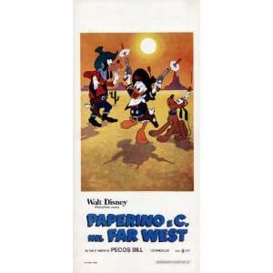  Paperino e c Nel Far West Movie Poster (13 x 28 Inches 