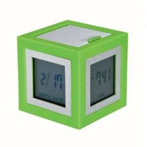  Lexon Cubissimo Alarm Clock Green Electronics
