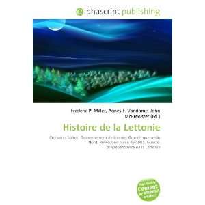  Histoire de la Lettonie (French Edition) (9786134001595 