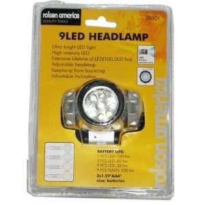  Rolson America 9 LED Headlamp Case Pack 100 Everything 