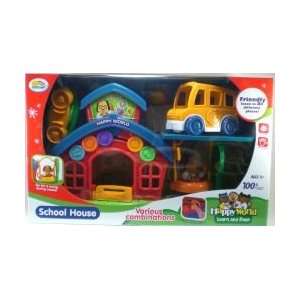  School House Happy World Learn And Play Set: Toys & Games