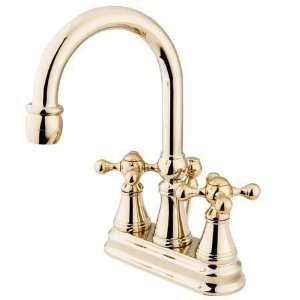  Governor 4Center Set Lavatory Faucet W/Brass pop up Polish 