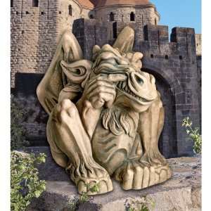  Xoticbrands Large Tooth Picking Dragon Gargoyle Statue 