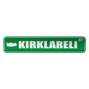   KIRKLARELI ST  STREET SIGN CITY TURKEY