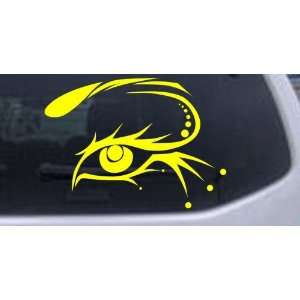  Yellow 8in X 5.8in    Eye Car Window Wall Laptop Decal 