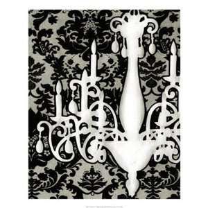  Patterned Chandelier I HIGH QUALITY MUSEUM WRAP CANVAS 