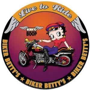  Betty Boop Tin Metal Sign : Live to Ride: Kitchen & Dining