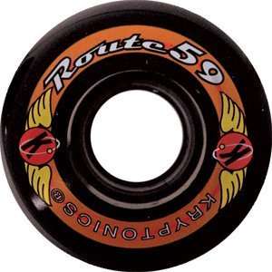  KRYPTO ROUTE 59mm 78a BLACK (Set Of 4)