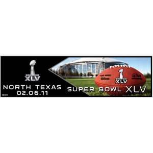  NFL Super Bowl XLV North Texas 2011 Bumper Sticker: Sports 